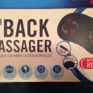 Portable Electric Back Neck MASSAGER with Heated balls with car & wall charger