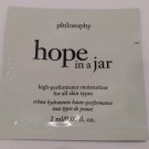 Philosophy HOPE IN A JAR from Sephora Travel size Moisturizer 2ml / 1oz