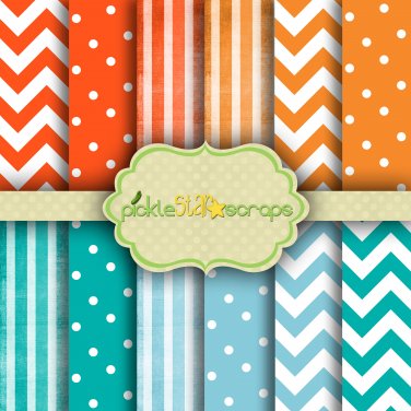 Patterns Vol1 ~ 12x12inch Digital Printable Papers