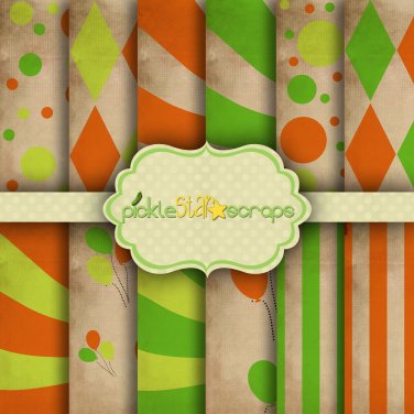 Carnival Vol8 ~ 12x12inch Digital Printable Papers