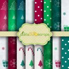 Simply Christmas Vol1 ~ 12x12inch Digital Printable Papers
