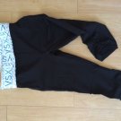 Victoria's Secret VSX Sport KNOCKOUT CROP Capri Pants Leggings Black Multi ~XS
