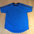 Nike Fitness Running Shirt Short Sleeve Men's Size L Large Blue