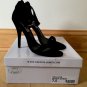 Steve Madden REALOVE Black Suede Dress Sandals Ankle Strap Heels~ Size 7.5