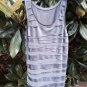 Ann Taylor LOFT Gray Tiered Ruffle Casual Tank Top Sleeveless Size XS