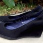 Womens Castaner Black Suede Wedge Pumps Shoes Size 8/38 ~ EXCELLENT