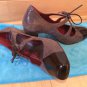 Oh! Shoes 'Alana' Mary Janes Brown Python Print Women's 38.5  8.5