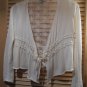 New GUESS Women's Katy Savannah Off White Crochet Detail Cardigan Top~ Size S