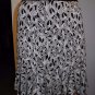 Diane von Furstenberg DVF Black Ivory Printed 100% Silk Stretch Skirt 2~ MINT!