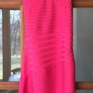 Sexy GUESS by MARCIANO Hot Pink Dress Stretch Silk Knit Bandage Bodycon XS~ $138