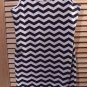 BILLABONG Chevron Printed Tank Top White with black pattern - Small