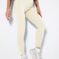 3 Pack Womens Seamless Ribbed Leggings Soft Slimming Yoga Pants, Ribbed Yoga Pants High Waisted