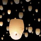 20 White Chinese Paper Sky Flying Wishing Lantern Lamp Candle Party Wedding Wish