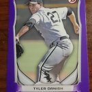 2014 Bowman Purple Tyler Danish #BP54 Chicago White Sox