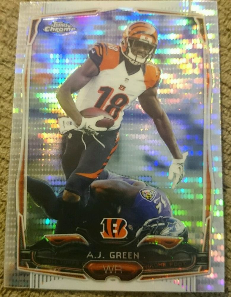 2014 Topps Chrome Refractor A.J. Green Cincinnati Bengals