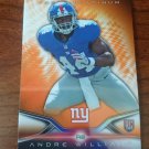 2014 TOPPS PLATINUM ORANGE REFRACTORS #110 ANDRE WILLIAMS New York Giants