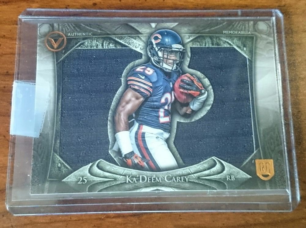 2013 Topps Valor Jumbo Relic Patch Rookie #VJR-KC Ka'Deem Carey Chicago Bears