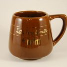 Vintage brim Taste Aroma Quality Ceramic Brown Coffee Mug Cup
