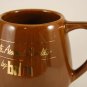 Vintage brim Taste Aroma Quality Ceramic Brown Coffee Mug Cup