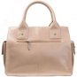 Alexandra Jordan Creamy Beige Leather Tote
