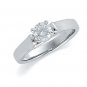 Platinum Solitaire Diamond Bridal Engagement Ring