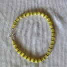 Yellow Cat's Eye Ankle Bracelet