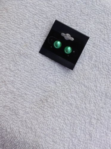 Green Pearl Earrings