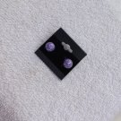 Purple with silver Earrings