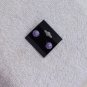 Purple with silver Earrings