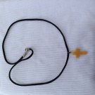Orange Cross Necklace