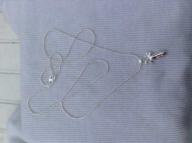 Silver Chili Necklace