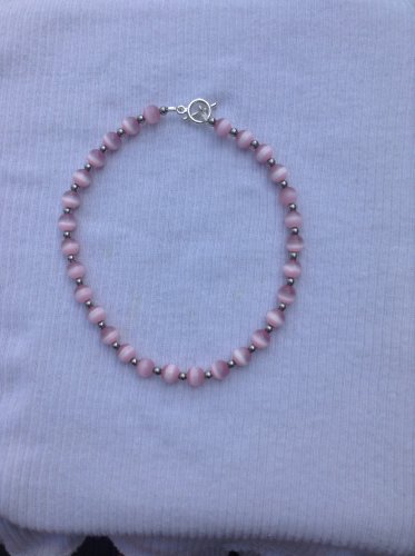 Pink ankle bracelet