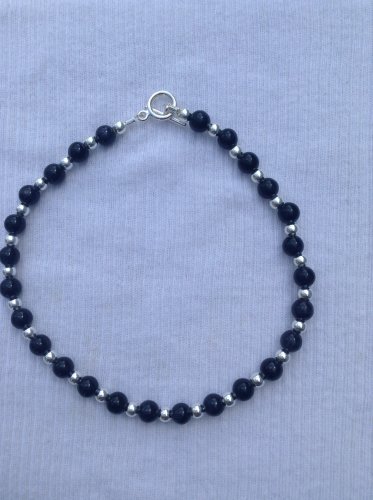 Black ankle bracelet