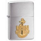Brushed Chrome, Navy Anchor Emblem