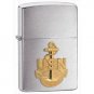 Brushed Chrome, Navy Anchor Emblem