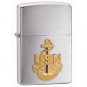 Brushed Chrome, Navy Anchor Emblem