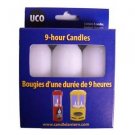 9-Hour Candles, Regular, White, 3pk