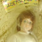 JUST FOR KEEPS 16" CRAFT CLASSIC DOLL NEW! BROWN HAIR