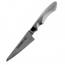 All Stainless Ultra-Chef Honesuki Knife, Damascus Blade, 5in