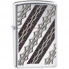 Armor, High Polish Chrome, Deep Carved Tribal