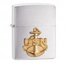 Brushed Chrome, U.S Navy Emblem