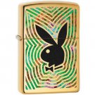 Zippo High Polish Brass, Fusion, Playboy's Signature Logo