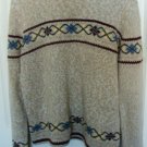 Christopher & Banks Christmas Beige Knited Sweater Size Med