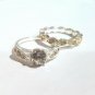 Avon Shimmer Bloom Two Piece Stackable Ring Size 8