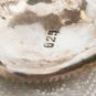 Filigree Triangle Shape Stud Pierced Sterling Silver Earrings Vintage