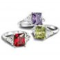 Avon Dramatic Hue Purple CZ Ring Size 10