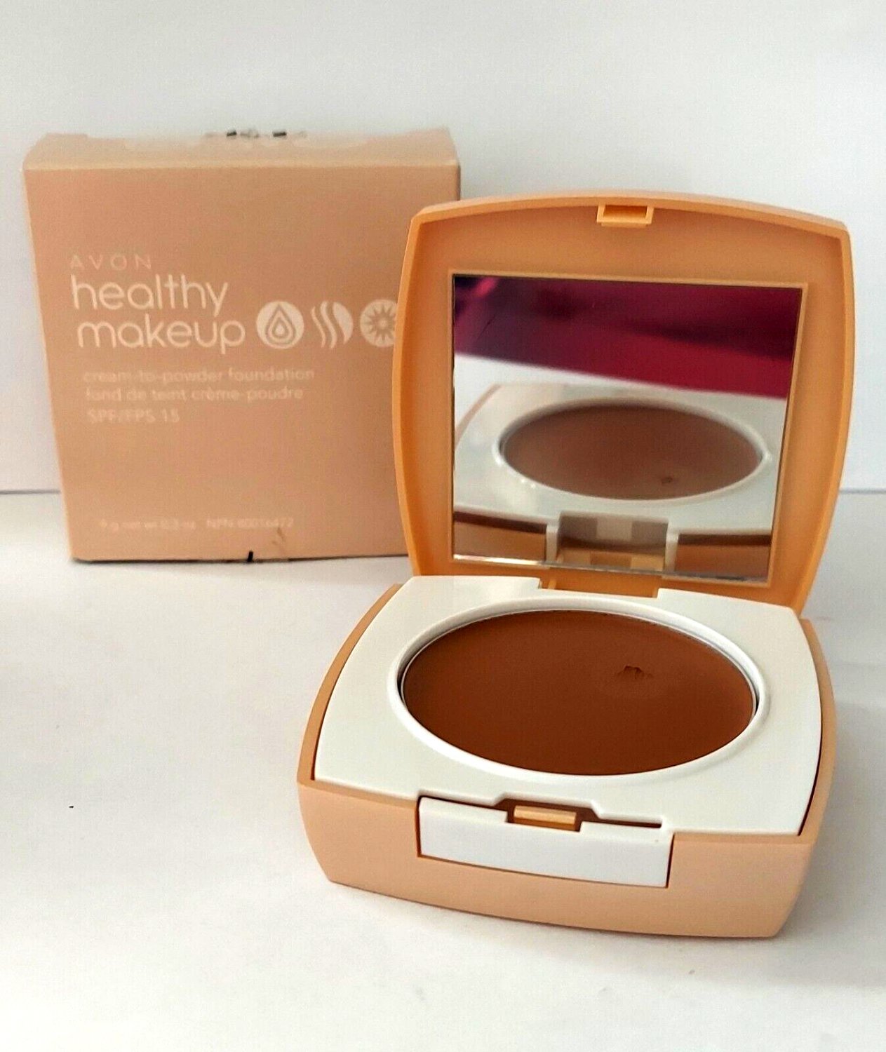 Avon Healthy Makeup Cream To Powder Foundation Spf Nutmeg