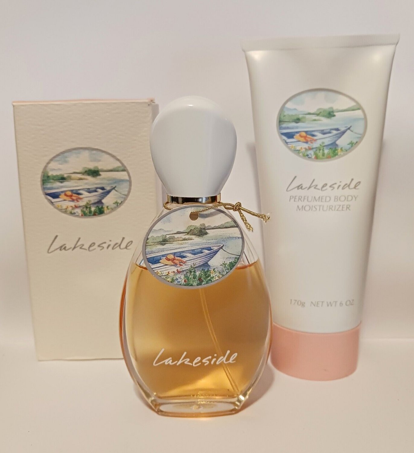 Avon Lakeside Cologne Spray & Perfume Body Moisturizer Set