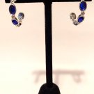 Avon BIRTHSTONE HOOP EARRINGS 1" Silver Rhinestone Pierced *You Choose FREE SHIP