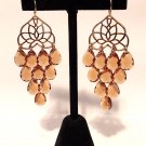 Avon Fall Into Color Topaz Chandelier Pierced Earrings